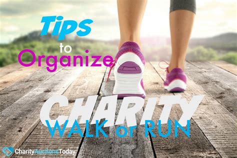 how to organize a charity walk